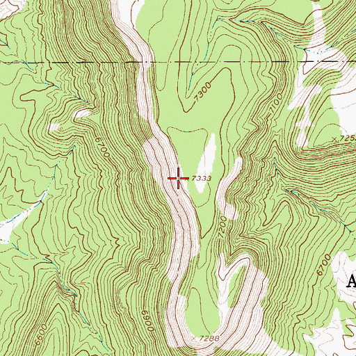 Topographic Map of South Mesa, NV