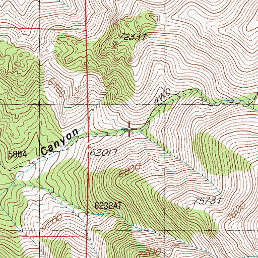 Topographic Map of Humboldt Queen (historical), NV