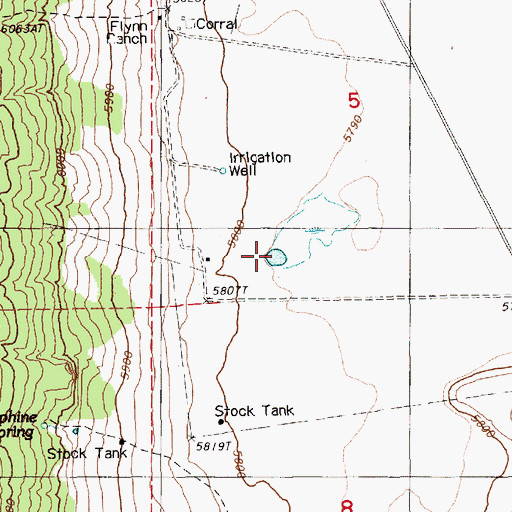 Topographic Map of Lake Dou-Pah-Gade, NV