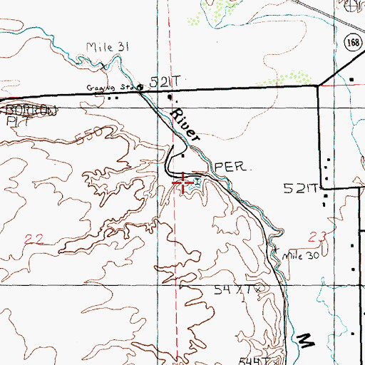 Topographic Map of High Springs, NV