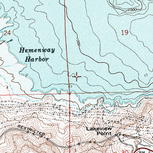 Topographic Map of Shea (historical), NV