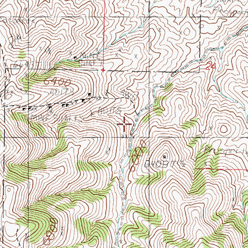 Topographic Map of Granite (historical), NV