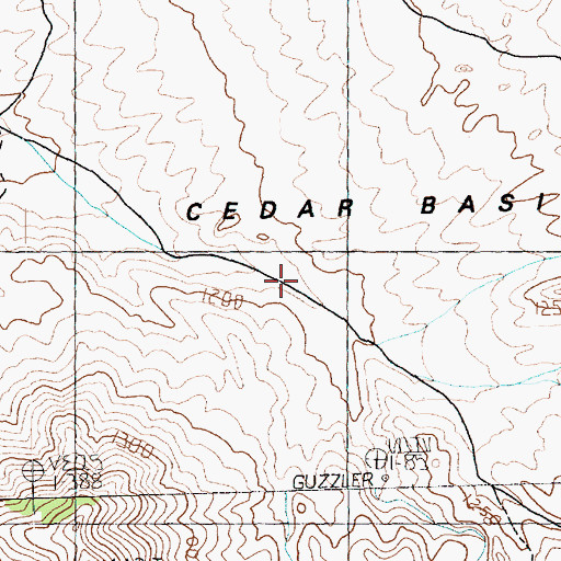 Topographic Map of South Virgin Mountains, NV