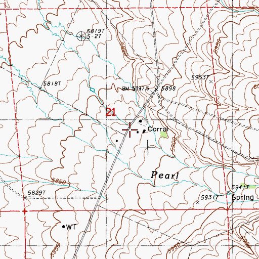 Topographic Map of Max Arnhold Ranch, NV