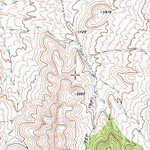 Topographic Map of Smith Spring, NV