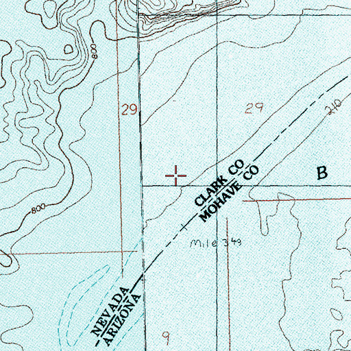 Topographic Map of Hesse Camp (historical), NV
