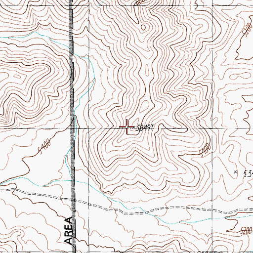 Topographic Map of Tikaboo Range, NV