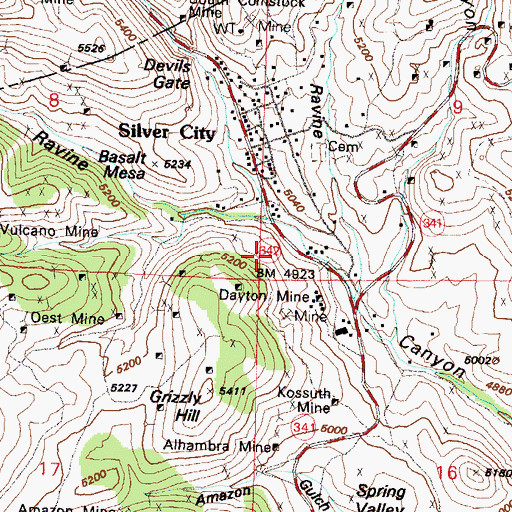 Topographic Map of McCones Foundary (historical), NV