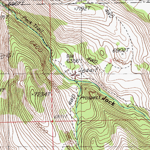 Topographic Map of Midnight Mine, NV