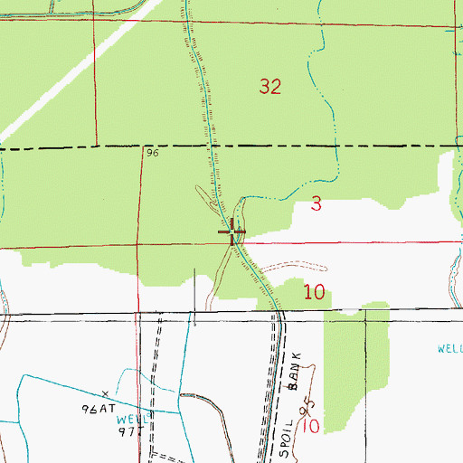 Topographic Map of Dry Bayou, LA