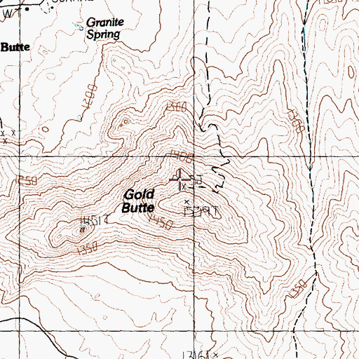 Topographic Map of Hill Top Mine, NV