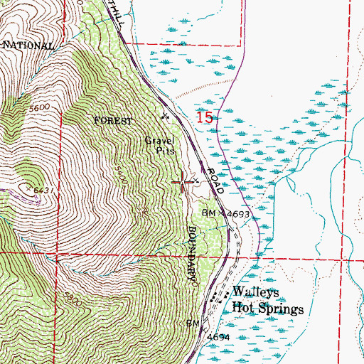 Topographic Map of Genoa Comstock Mines, NV
