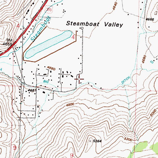 Topographic Map of Tachino Well, NV