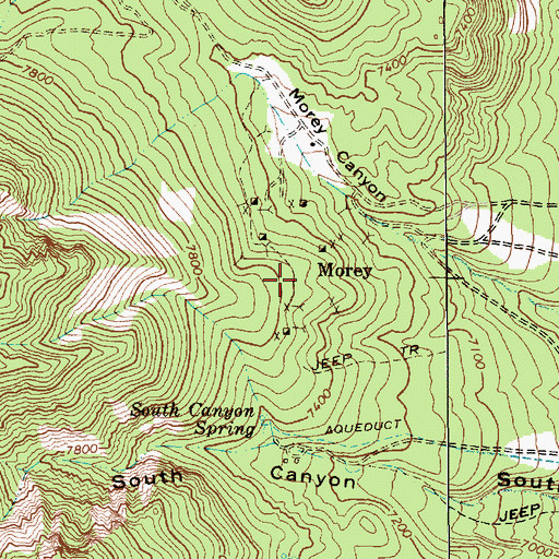 Topographic Map of Mount Airy Mine, NV