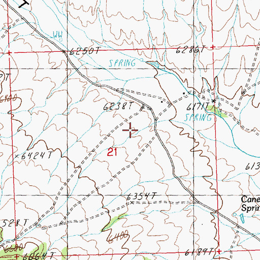 Topographic Map of Pleasant Valley (historical), NV