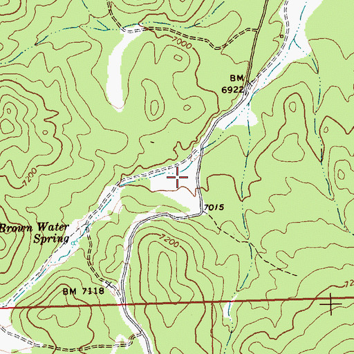 Topographic Map of Wilson Creek (historical), NV