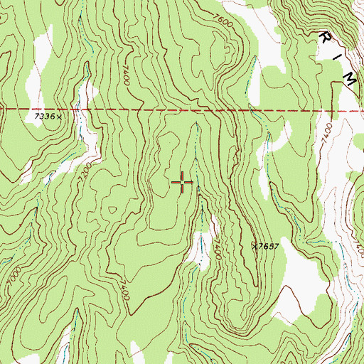 Topographic Map of Georges Canyon, NV