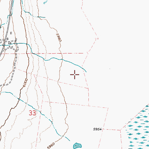 Topographic Map of Hankins Creek, NV