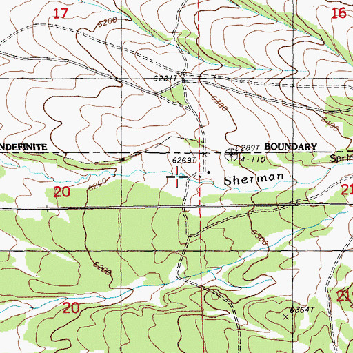 Topographic Map of Jaimerena Ranch, NV