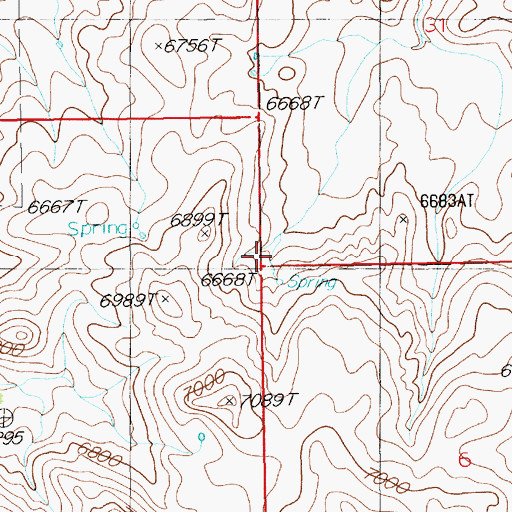 Topographic Map of Johnson Cabin, NV