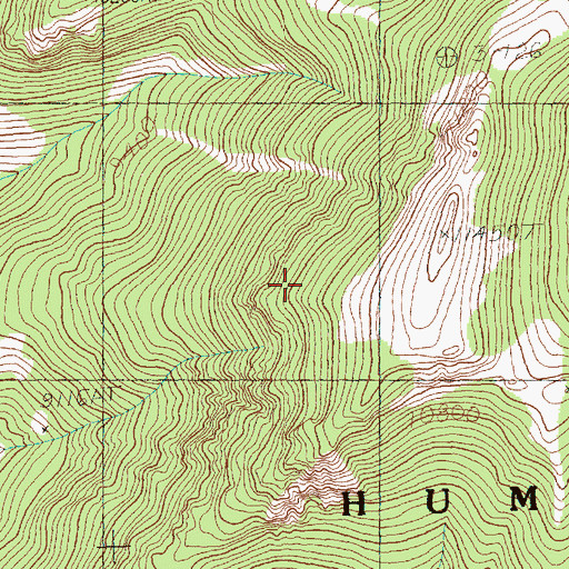 Topographic Map of Snake Range, NV