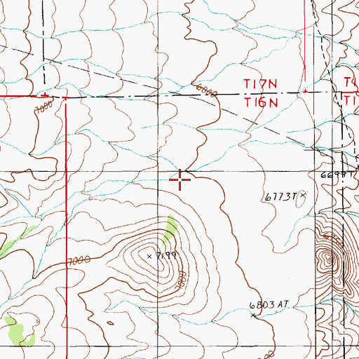 Topographic Map of Well Canyon, NV