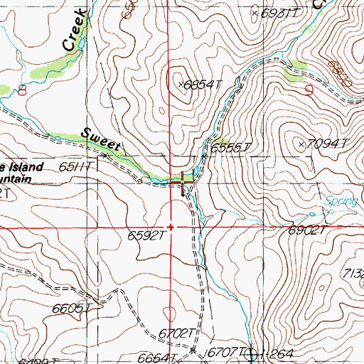 Topographic Map of Williams Cabin, NV
