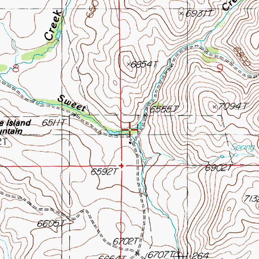 Topographic Map of Williams Creek, NV