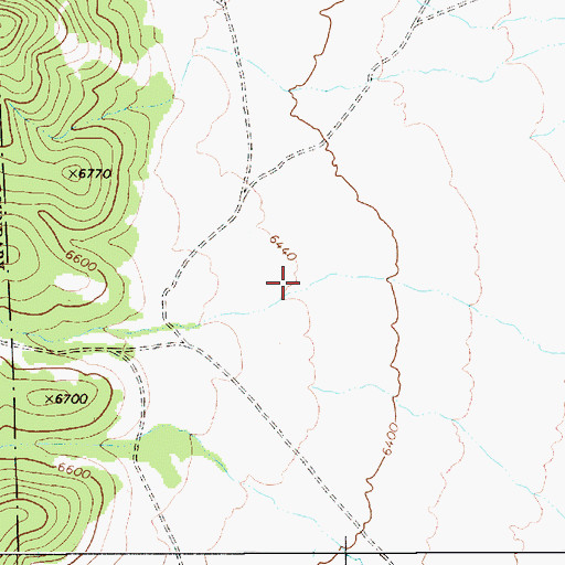 Topographic Map of Windy Canyon, NV