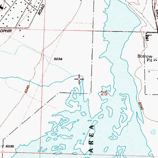 Topographic Map of Winters Creek, NV