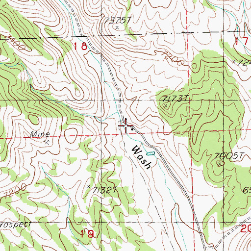 Topographic Map of Eldridge Ranch, NV