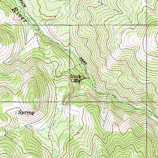 Topographic Map of Stone Cabin Administrative Site, NV