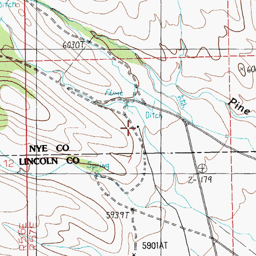 Topographic Map of Walch Ranch, NV
