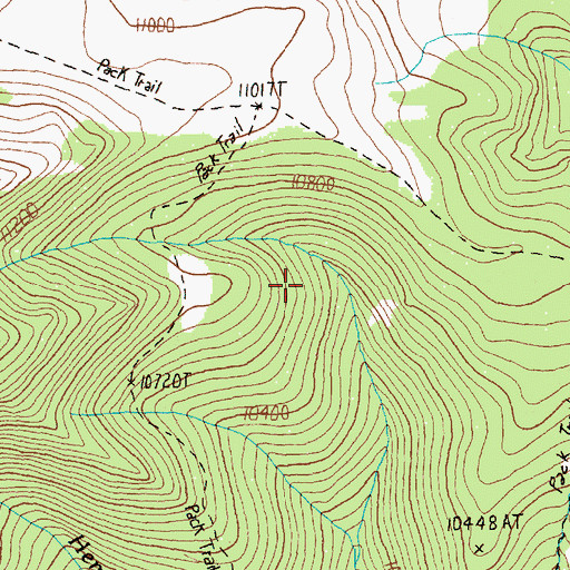 Topographic Map of Mount Moriah Wilderness, NV