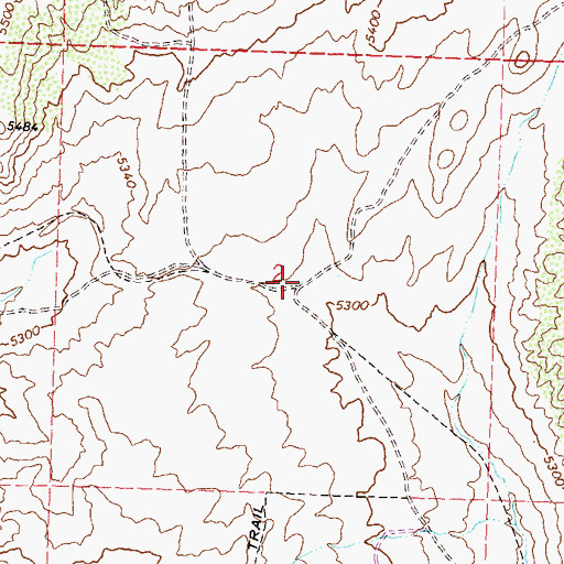 Topographic Map of Francis Post Office (historical), NV