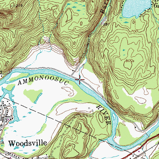 Topographic Map of Burton Brook, NH