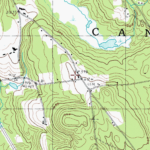 Topographic Map of Carter School, NH