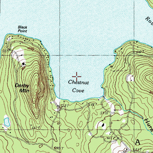 Topographic Map of Chestnut Cove, NH