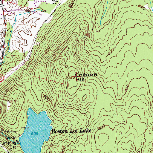 Topographic Map of Colburn Hill, NH