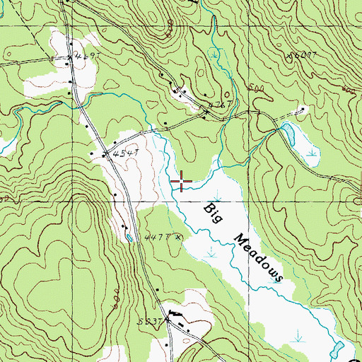 Topographic Map of Hazleton Brook, NH