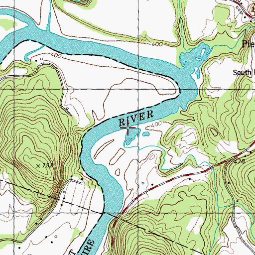 Topographic Map of Indian Pond Brook, NH