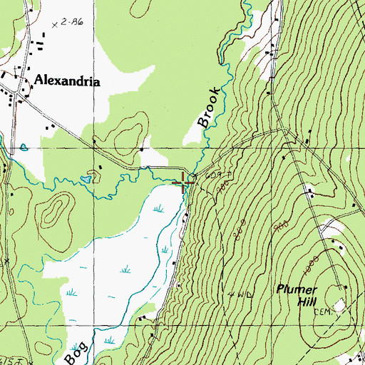 Topographic Map of Patten Brook, NH
