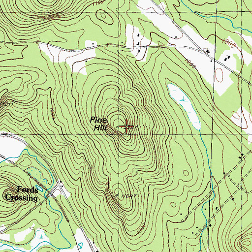 Topographic Map of Pine Hill, NH