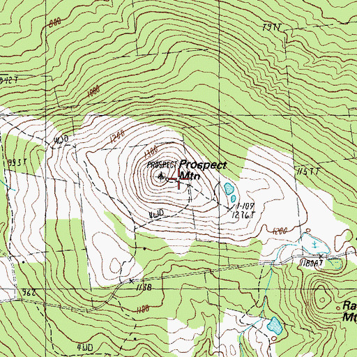 Topographic Map of Prospect Mountain, NH