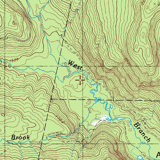 Topographic Map of Roby Brook, NH