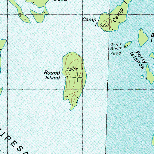 Topographic Map of Round Island, NH