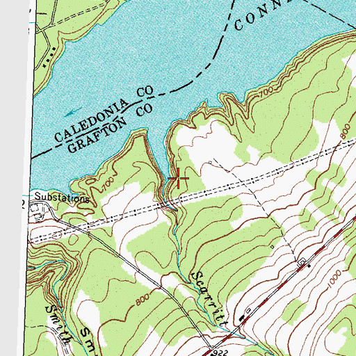 Topographic Map of Scarritt Brook, NH