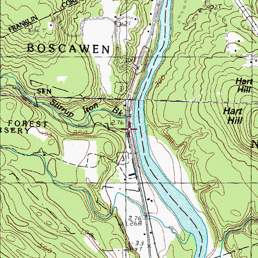 Topographic Map of Stirrup Iron Brook, NH
