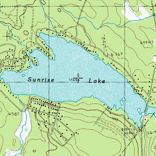 Topographic Map of Sunrise Lake, NH
