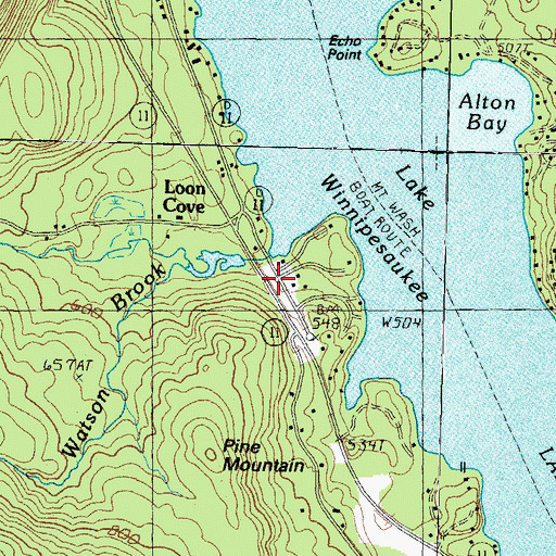 Topographic Map of Watson Brook, NH